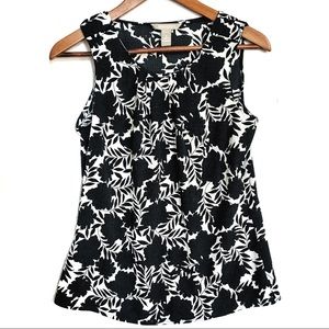 Banana Republic Black & White Shell Blouse